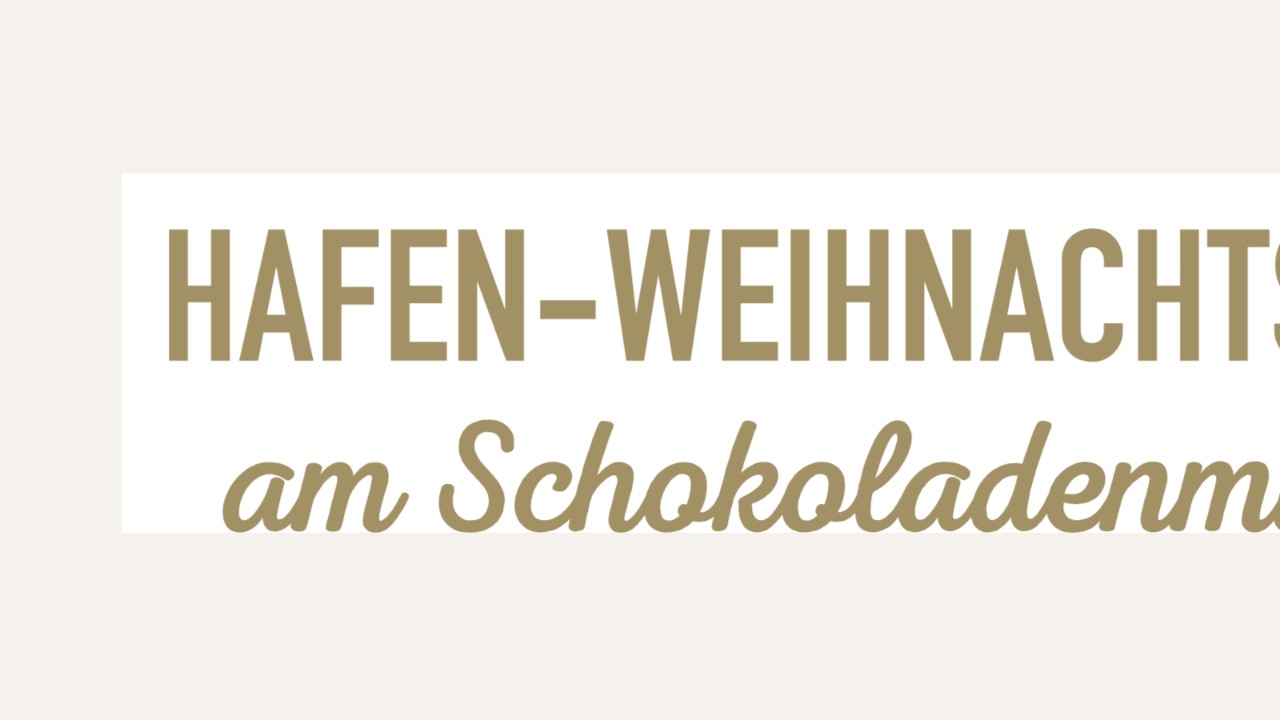 Hafen-Weihnachtsmarkt am Schokoladen...